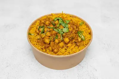 Masala Chick Peas Rice Box