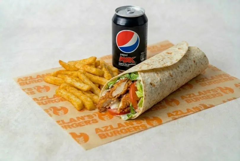Fried Chicken Wrap Meal
