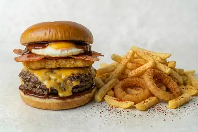 The Early Bird (All-Day Breakfast Burger)